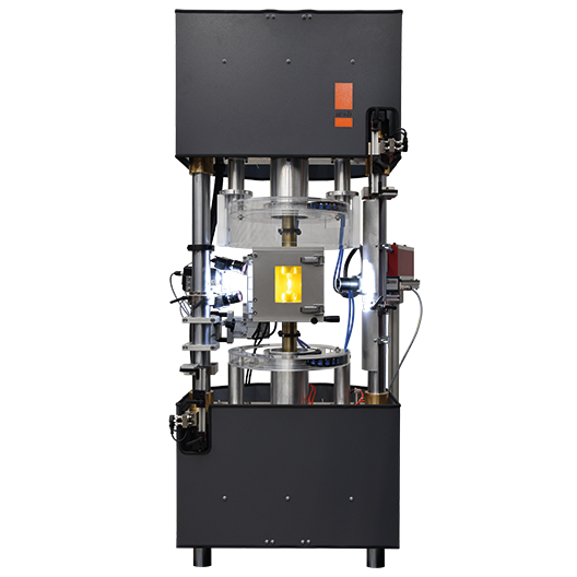 High Temperature Inertgas Test System with Electrical Resistive Heating for Application on Radiation Beamlines