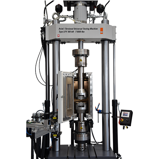 Axial-Torsional Fatigue Test System with Environmental Chamber