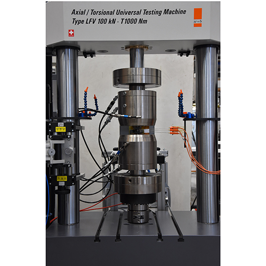 Axial-Torsional Fatigue Test System with Inductive Heating